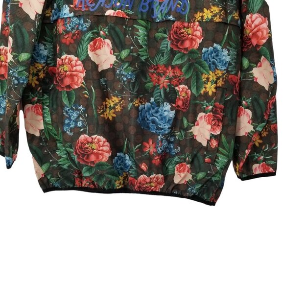 Reason Men's Black Floral Multi Color Hooded Windbreaker Jacket Size Lar… - Picture 5 of 8